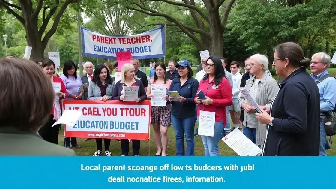 Community response to budget challenges