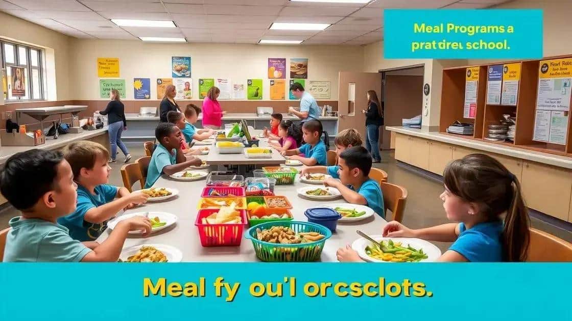 The role of schools in meal accessibility