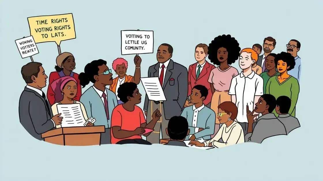 Key stakeholders in the voting rights debate