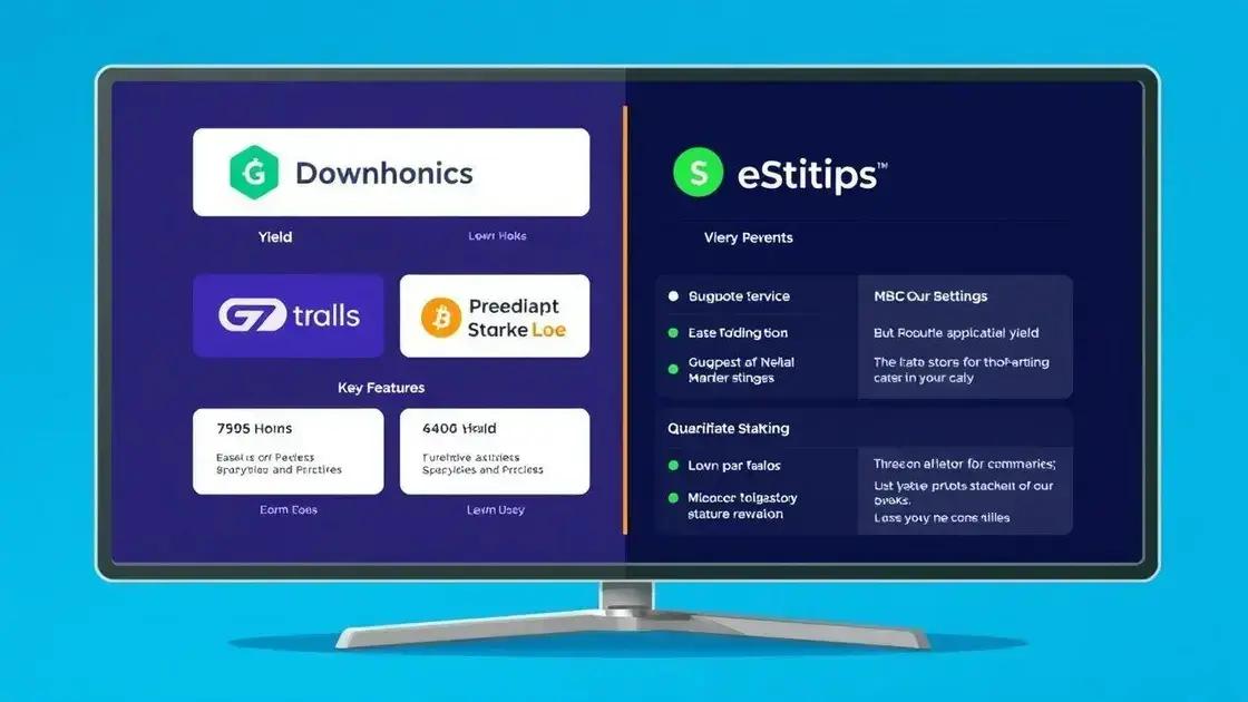 Comparing popular staking platforms