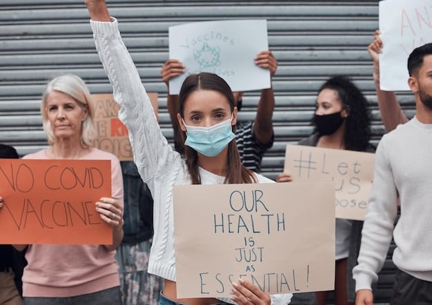 A screenshot of a social media feed showing various posts about the healthcare protests, including images of protestors, news articles, and personal stories. The image highlights the role of social media in spreading awareness and mobilizing support for the protests.