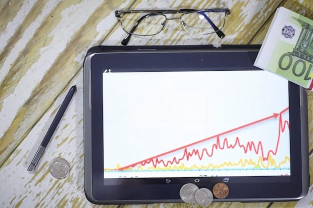 A graph showing the inflation rate climbing steadily upwards, with dollar bills decreasing in size to represent loss of purchasing power.
