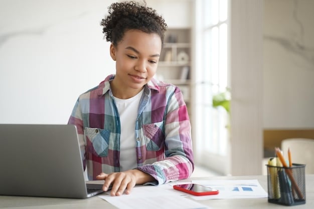 A person carefully reviewing their student loan statements and payment history on a laptop, underlining key details related to qualifying payments and income-driven repayment plans for PSLF.