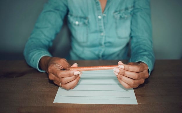 A close-up of a 1098-E form, highlighting the section where student loan interest paid is reported. A hand is pointing to the relevant box on the form.
