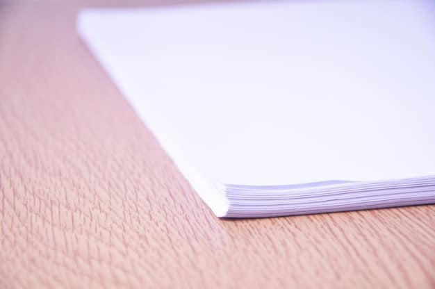 A close-up shot of a document with the title