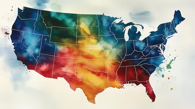 A map of the United States color-coded to show the level of state funding for vocational and technical education programs, with darker colors indicating higher funding levels and lighter colors indicating lower funding levels.