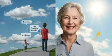 Early vs. Delayed Social Security: 2025 Benefit Analysis Illustration comparing early and delayed Social Security benefits, with financial growth at age 70.