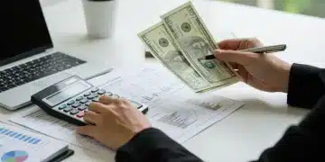 Person planning finances to achieve 15% savings rate in 2025