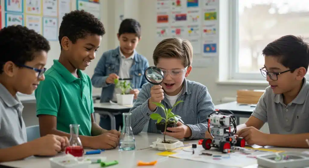 Federal STEM Grants: Boosting K-12 Math & Science by 10% in 2025