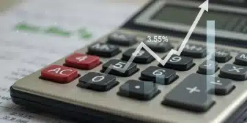 Calculator with rising graph showing Social Security COLA 2026 increase