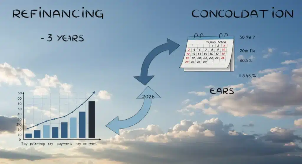 Refinancing vs. Consolidation: 3-Year Student Loan Impact 2026