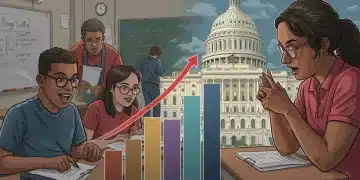 Students with disabilities in an inclusive classroom benefiting from increased federal funding.