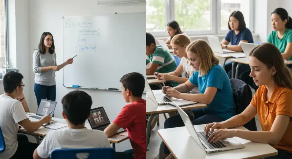 Online vs. In-Person Learning Efficacy: 2025-2026 U.S. School Data Analysis