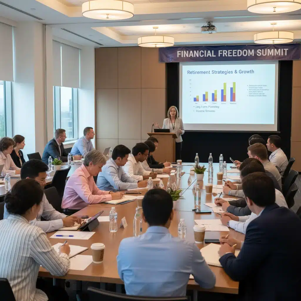 People learning about retirement strategies at a seminar