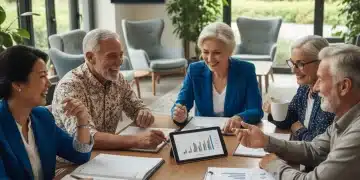 Seniors discussing 2026 Social Security claiming strategies