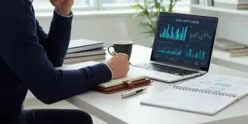 Person planning 2026 financial goals on laptop