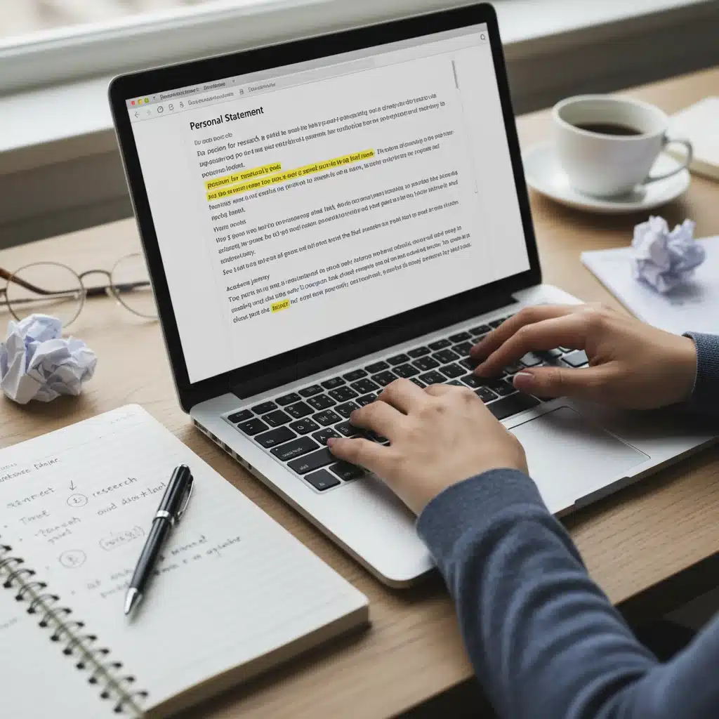 Crafting a compelling personal statement for graduate school applications